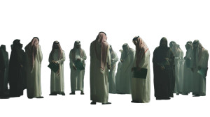 Saudi Men Gathering Vinyl Car Decal Sticker – Waterproof & UV-Resistant 8"
