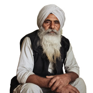 Hindu Man Portrait Vinyl Car Decal Sticker – Waterproof & UV-Resistant 8"