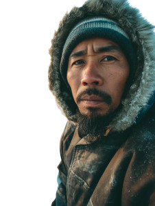 Tribal Fisherman Vinyl Car Decal Sticker – Waterproof & UV-Resistant 8"