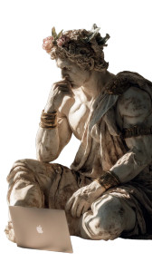 Hermes With Macbook V2 Vinyl Car Decal Sticker – Waterproof & UV-Resistant 8"