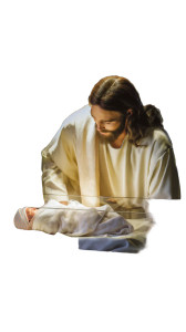 Compassionate Jesus Vinyl Car Decal Sticker – Waterproof & UV-Resistant 8"