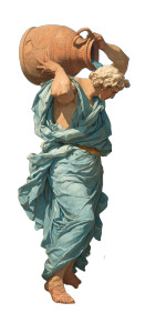 Aquarius Pouring Water Vinyl Car Decal Sticker – Waterproof & UV-Resistant 8"