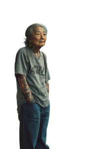 Elderly Tattooed Woman Vinyl Car Decal Sticker – Waterproof & UV-Resistant 8" Elderly Tattooed Woman Vinyl Car Decal Sticker – Waterproof & UV-Resistant 8"