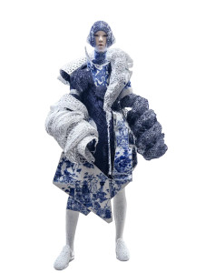 Avant-Garde Porcelain Model Vinyl Car Decal Sticker – Waterproof & UV-Resistant 8"