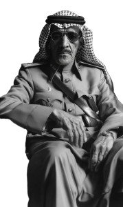 Arabian Dictator Portrait Vinyl Car Decal Sticker – Waterproof & UV-Resistant 8"