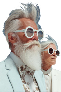 Elegant Senior Couple Vinyl Car Decal Sticker – Waterproof & UV-Resistant 8" Elegant Senior Couple Vinyl Car Decal Sticker – Waterproof & UV-Resistant 8"