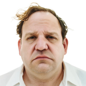 Serious Blonde Man Vinyl Car Decal Sticker – Waterproof & UV-Resistant 8"