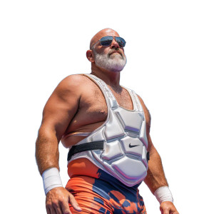 Heavyweight Wrestler Vinyl Car Decal Sticker – Waterproof & UV-Resistant 8"