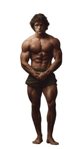 Muscular Teen Bodybuilder V5 Vinyl Car Decal Sticker – Waterproof & UV-Resistant 8"