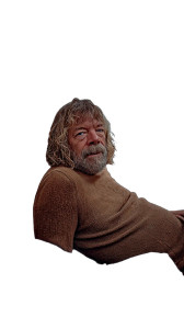 Elderly Homeless Man Vinyl Car Decal Sticker – Waterproof & UV-Resistant 8"