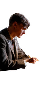 Alan Turing Ponders Vinyl Car Decal Sticker – Waterproof & UV-Resistant 8"