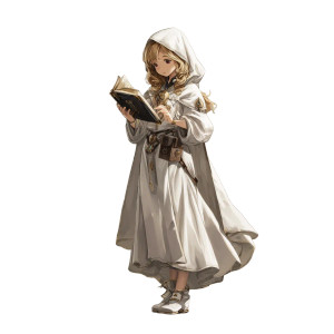 White Robed Mage Vinyl Car Decal Sticker – Waterproof & UV-Resistant 8"
