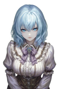 Blue Haired Girl V3 Vinyl Car Decal Sticker – Waterproof & UV-Resistant 8" Blue Haired Girl V3 Vinyl Car Decal Sticker – Waterproof & UV-Resistant 8"