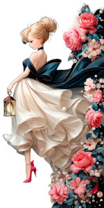 Fairy-Tale Girl Vinyl Car Decal Sticker – Waterproof & UV-Resistant 8" Fairy-Tale Girl Vinyl Car Decal Sticker – Waterproof & UV-Resistant 8"