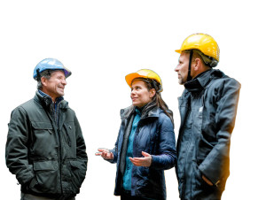 Warehouse Workers Talking Vinyl Car Decal Sticker – Waterproof & UV-Resistant 8"