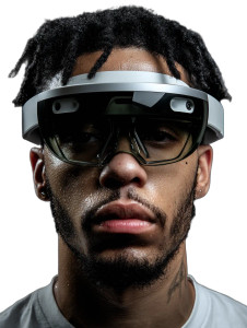 Futuristic Ar Visionary Vinyl Car Decal Sticker – Waterproof & UV-Resistant 8"