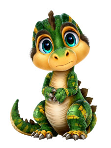 Cute Dinosaur Kid Vinyl Car Decal Sticker – Waterproof & UV-Resistant 8"