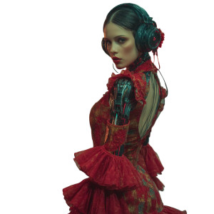 Cybernetic Flamenco Dancer Vinyl Car Decal Sticker – Waterproof & UV-Resistant 8" Cybernetic Flamenco Dancer Vinyl Car Decal Sticker – Waterproof & UV-Resistant 8"