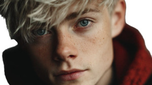 Young Blond Man V2 Vinyl Car Decal Sticker – Waterproof & UV-Resistant 8"