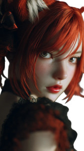 Fox-Eared Anime Girl Vinyl Car Decal Sticker – Waterproof & UV-Resistant 8"