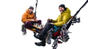 Climbers' Chess Game Vinyl Car Decal Sticker – Waterproof & UV-Resistant 8"