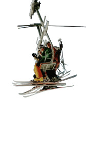 Friends Skiing Alps Vinyl Car Decal Sticker – Waterproof & UV-Resistant 8"