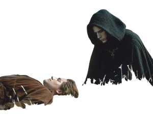 Vampire And Monk Vinyl Car Decal Sticker – Waterproof & UV-Resistant 8"