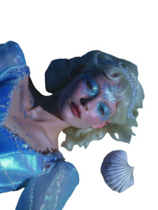 Blondie Mermaid Vinyl Car Decal Sticker – Waterproof & UV-Resistant 8"