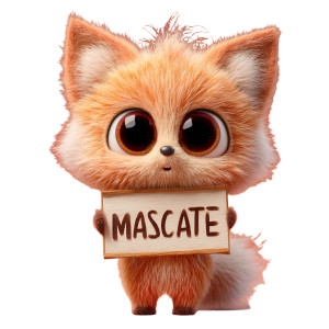 Fluffy Fox Mascot Vinyl Car Decal Sticker – Waterproof & UV-Resistant 8"