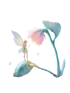 Flower Fairy Birth Vinyl Car Decal Sticker – Waterproof & UV-Resistant 8"