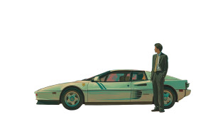 1980S Businessman Vinyl Car Decal Sticker – Waterproof & UV-Resistant 8"