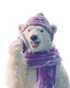 Happy Polar Bear V3 Vinyl Car Decal Sticker – Waterproof & UV-Resistant 8"