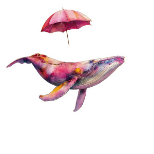Cosmic Whale Dream V2 Vinyl Car Decal Sticker – Waterproof & UV-Resistant 8"