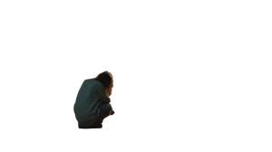 Crying Girl Amid Ruins V2 Vinyl Car Decal Sticker – Waterproof & UV-Resistant 8"