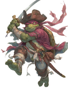 Pirate Ninja Turtle Vinyl Car Decal Sticker – Waterproof & UV-Resistant 8"