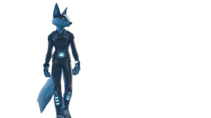 Blue Wolf Superhero Vinyl Car Decal Sticker – Waterproof & UV-Resistant 8"