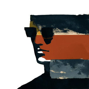 Abstract Ink Man Vinyl Car Decal Sticker – Waterproof & UV-Resistant 8"