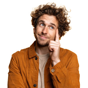 Smiling Man Portrait V2 Vinyl Car Decal Sticker – Waterproof & UV-Resistant 8"