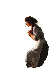 Praying Woman V9 Vinyl Car Decal Sticker – Waterproof & UV-Resistant 8"