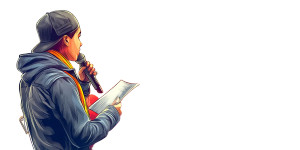 Asian Teen Performer Vinyl Car Decal Sticker – Waterproof & UV-Resistant 8"