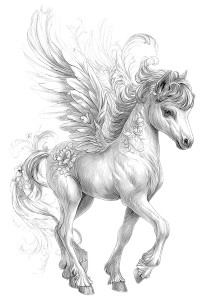 Baby Pegasus Foal Vinyl Car Decal Sticker – Waterproof & UV-Resistant 8"