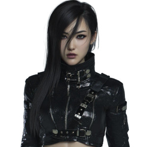 Cyberpunk Fantasy Female Vinyl Car Decal Sticker – Waterproof & UV-Resistant 8"