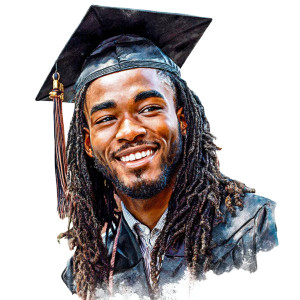 Graduating Student Joy V2 Vinyl Car Decal Sticker – Waterproof & UV-Resistant 8"