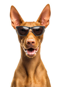 Smiling Pharaoh Hound Vinyl Car Decal Sticker – Waterproof & UV-Resistant 8"