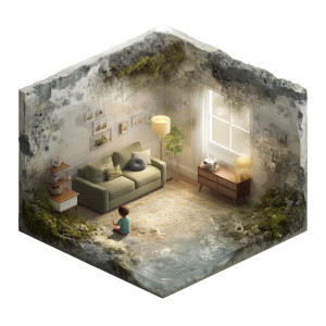 Itchy Baby Room Vinyl Car Decal Sticker – Waterproof & UV-Resistant 8"