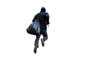 Fleeing Thief Vinyl Car Decal Sticker – Waterproof & UV-Resistant 8" Fleeing Thief Vinyl Car Decal Sticker – Waterproof & UV-Resistant 8"