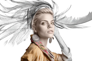 Punk Vogue Model V2 Vinyl Car Decal Sticker – Waterproof & UV-Resistant 8"