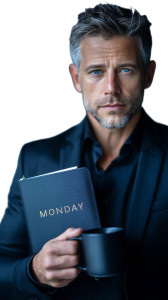 Focused Businessman Vinyl Car Decal Sticker – Waterproof & UV-Resistant 8"