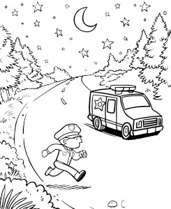 Police Chase Vinyl Car Decal Sticker – Waterproof & UV-Resistant 8"