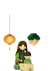 Minimalist Family Scene V2 Vinyl Car Decal Sticker – Waterproof & UV-Resistant 8"